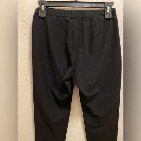 Eileen Fisher Black Straight Leg Pull-On Knit Pant Size PP - Picture 7 of 7